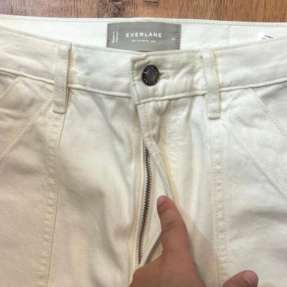 NWOT Everlane The Carpenter Jean In Bone Size 28 - Picture 6 of 9
